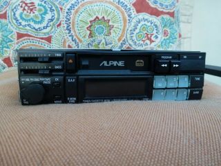 Alpine 7380 Am - Fm Cassette Tape Old School Japan Made stereo Vintage RARE 3
