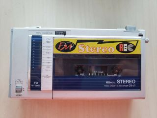 ꙮ Vintage Aiwa Cs - J1 Personal Fm Stereo Cassette Rare