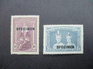 Australian Pre Decimal Stamps: Robes Specimen Set - Rare (h282)