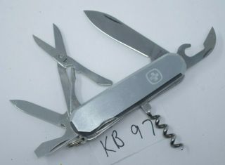 Rare Wenger Metal 50 Stainless Pocket Knife Victorinox Swiss Army Multi - Tool