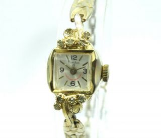 Vintage Ladies Hamilton 25 Gold Toned Hand Winding Swiss Cal.  5001 Watch