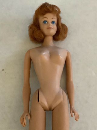 Vintage Titian Red Hair Midge Barbie Doll Freckles Japan 1958/1962 Body