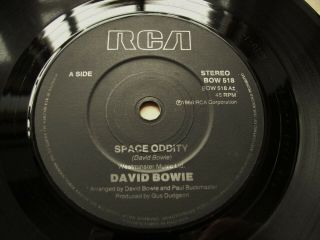 David Bowie Space Oddity / Changes Bow 518 - Rare Solid Centre No Lifetimes Logo