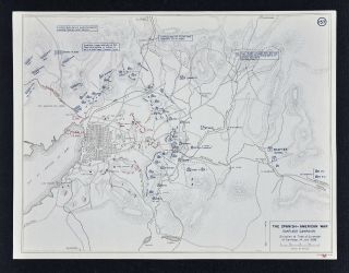 West Point Map - Spanish American War Battle Of Santiago Surrender July 14 Cuba