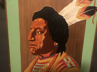 Rare Indian Wood Carving Painting From Kohlberg’s Antiques Native American 3