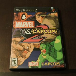 Marvel Vs Capcom 2 Sony Playstation 2 Ps2 Versus Fighting Game Complete Cib Rare