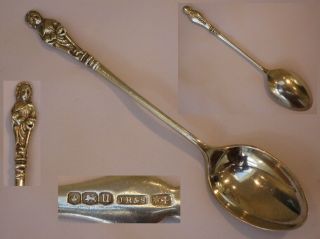 Fine 1937 English Antique Sterling Silver Apostle Spoon Sheffield.  St Peter.