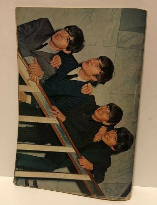 Vintage RARE 1964 The BEATLES Dell Giant Comic Book w/ Pin - Up Pictures 2