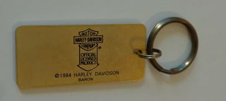 Rare Vintage DRAGON Harley Davidson Baron Key Chain 1984 EVO shovelhead Ironhead 3