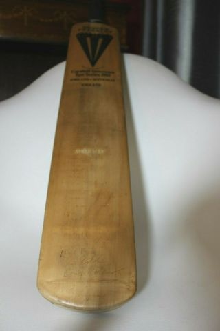 Rare Duncan Fearnley Signed Cricket Bat England Australia 1985 Test Series