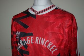 Adidas Roppenheim Rare Vintage French Football Jersey Shirt Mens L 11 Red/black