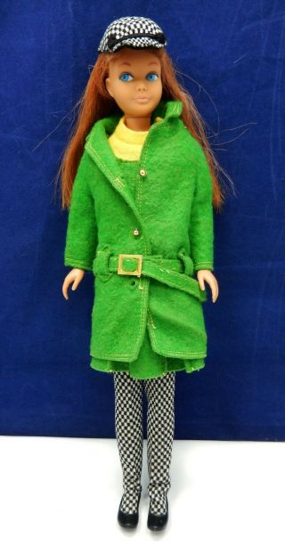 Vintage Barbie 1964 Titian Skipper Doll 0950 W/ Town Togs Outfit 1922