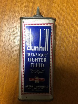Rare Vintage Dunhill Lighter Fluid Can Empty