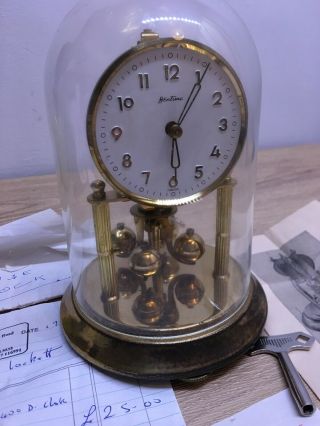 Bentima KS Small,  400 Day,  Torsion,  Anniversary Clock,  Glass Loft Find Vey Rare 2