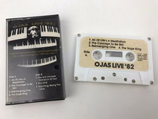 Ojas Live 82 Cassette Rare Electronic Synth Pop Experimental Age Ambient