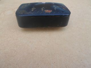 Antique Small Chinese / Japanese Lacquer Trinket ? Box 2