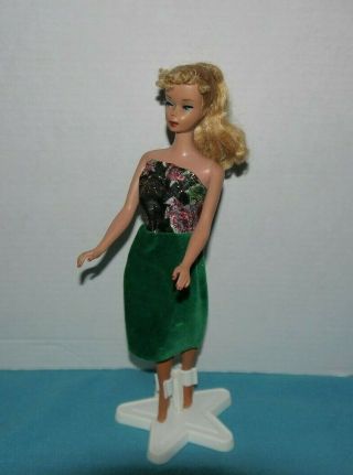 Vintage Barbie Clone Tressy Fab - Lu Babs Bild Lilli Suzette Green & Black Dress