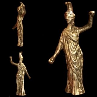Very Rare Ancient Roman Silver Female Statue 200 - 400 Ad