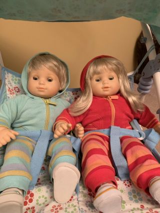 Bitty Baby Twins American Girl Outfits Blonde Hair Rare