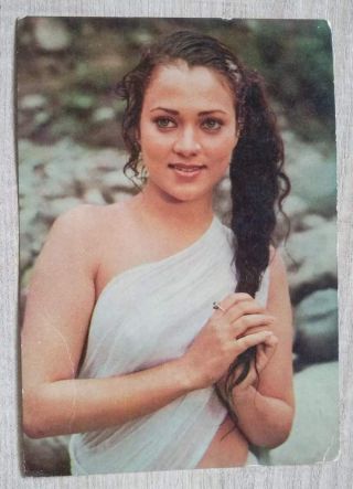 Bollywood Actress - Mandakini - Rare Postcard Post Card