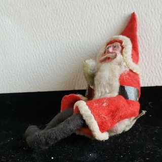 Antique Seated Father Christmas,  Santa Claus figure for Sled 11 2