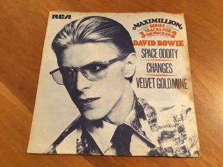 David Bowie ’space Oddity / Changes / Velvet Goldmine’ Rare 3 - Track 7’’ Vinyl