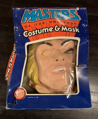 Vintage 1980s Ben Cooper Halloween Mask Rare He - Man Motu Heman