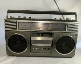 Rare Retro Sony Cfs - 65s Boombox Ghetto Blaster 4 Band Radio Cassette Deck