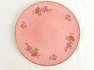 Antique English Porcelain H.  Aynsley & Co Stoke On Trent Pink Cake Plate England