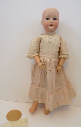 Antique 19 Inch Heubach Koppelsdorf Doll 250 2/0 Dress Jointed Body