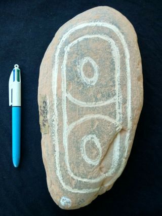 Fine Old Big Rare Engraved Significant Message Stone Central Desert.  Aboriginal.