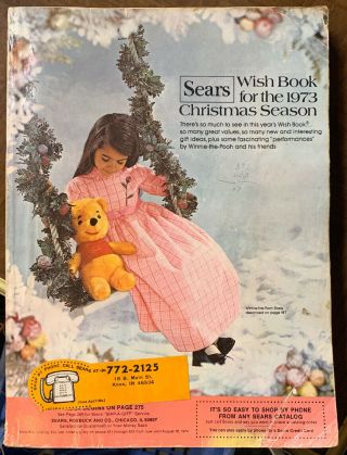 Sears Vintage Retro 1973 Christmas Wish Book Toys Gifts Barbie Rare Hard To Find