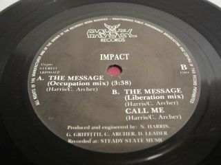 Impact - The Message - Uk 7 " Single Vinyl 45 - Nwobhm - Private Press Rare