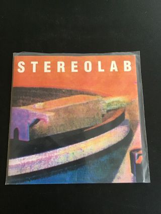 Stereolab Lo Boob Oscilator Tempter Rare Sub Pop 7” 1993 45 Clear Vinyl Psych