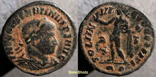 Ancient Roman Coin - Bronze Nummus Of Constantine I (" The Great ") - Sol Reverse