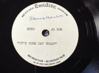 P.  J.  Proby - It’s Your Day Rare Uk 1968 Unreleased Demo Acetate / Soulful Male