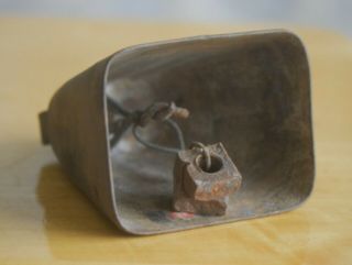 Cow / Goat Bell With Unique Clapper Antique Vintage Primitive 4 