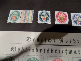 1929 ARMS WELFARE` FUND STAMPS IN MNH,  VERY RARE P.  O.  POSTER 2