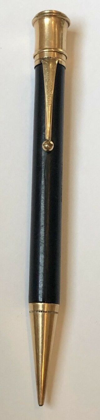 Antique Vintage 1916 Parker Duofold Black Gold Fil Pencil