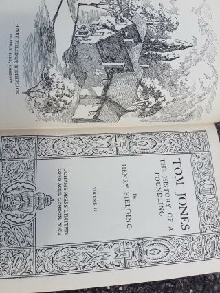 Tom Jones By Henry Fielding Odhams Press Antique Book Vol 1 - 2 3