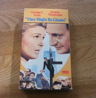 They Might Be Giants Rare Vhs Video Movie Comedy George C.  Scott Sherlock Holmes
