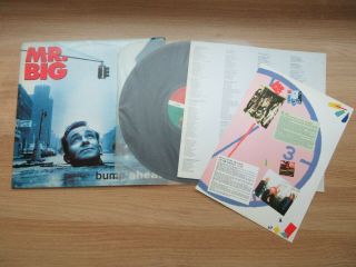 Mr.  Big Bump - Ahead Rare 1993 Korea Vinyl Lp Insert Pamphlet