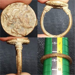 Old Unique Lovely Ring With King Face 30