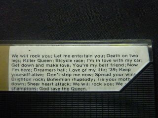 QUEEN LIVE KILLERS ULTRA RARE SOUTH AFRICAN CASSETTE TAPE 2