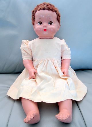Vintage Effanbee 19 " Composition Doll Flirty Eyes Sweetie Pie Clothes?