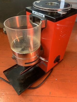 Grimac Gg65 Commercial Espresso Coffee Grinder Made In Italy Rare Red