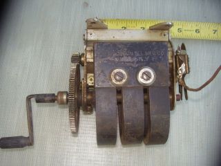 L.  M.  Ericsson Sept.  1907 Antique 3 Bar Crank Telephone Magneto Generator Rare