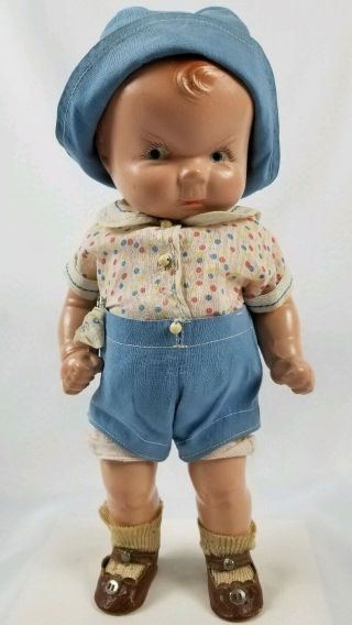 Rare Factory American Character Puggy Composition Doll 1928 Vintage