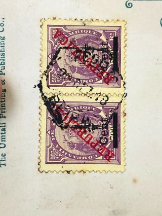 40 Rare Portugal Portuguese Colonial Mozambique Postal Cover 3