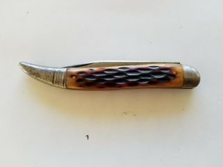 Vintage Antique Remington Toothpick Knife W/ Blade Etch 3